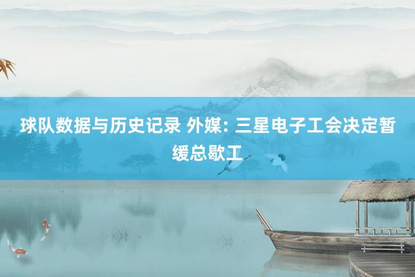 球队数据与历史记录 外媒: 三星电子工会决定暂缓总歇工