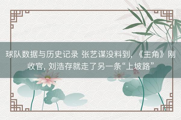 球队数据与历史记录 张艺谋没料到， 《主角》刚收官， 刘浩存就走了另一条“上坡路”